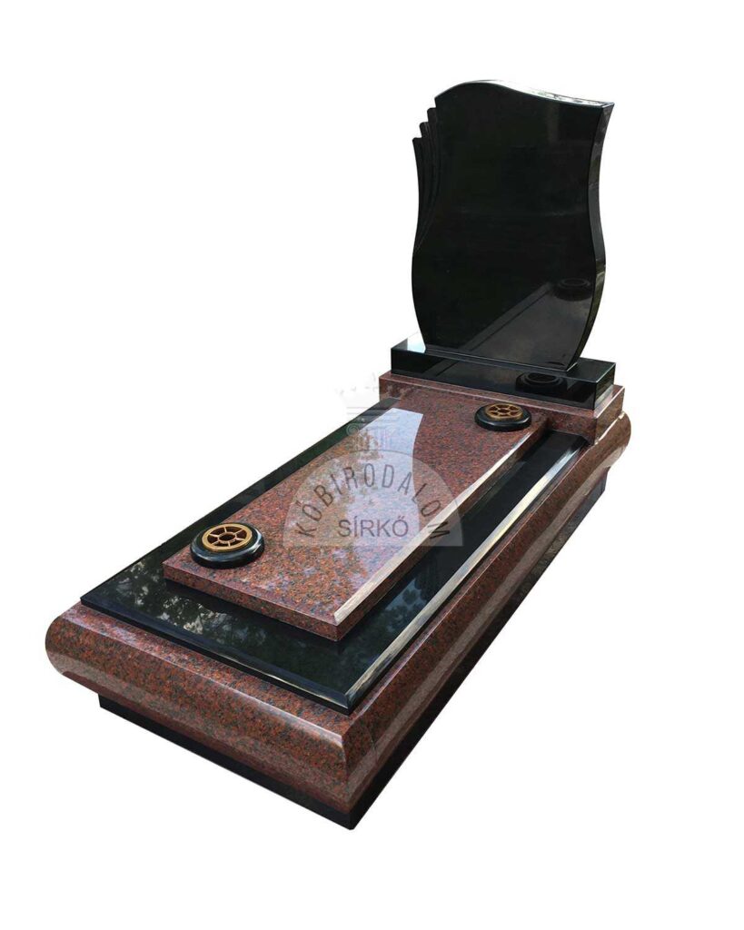 Africa Red Zimbabwe szimpla gránit sírko