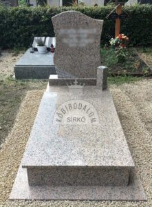 Rosa Porrinjo szimpla gránit sírko