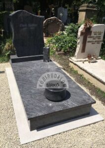 Vizag Blue szimpla gránit sírko 1