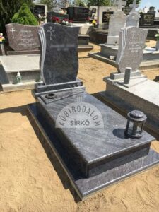 Vizag Blue szimpla gránit sírko